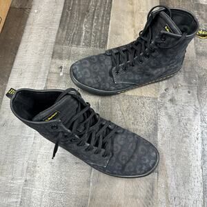 Dr. Martens Womens Sheridan Printed Animal Print HighTop Lace Up Canvas Boots 9